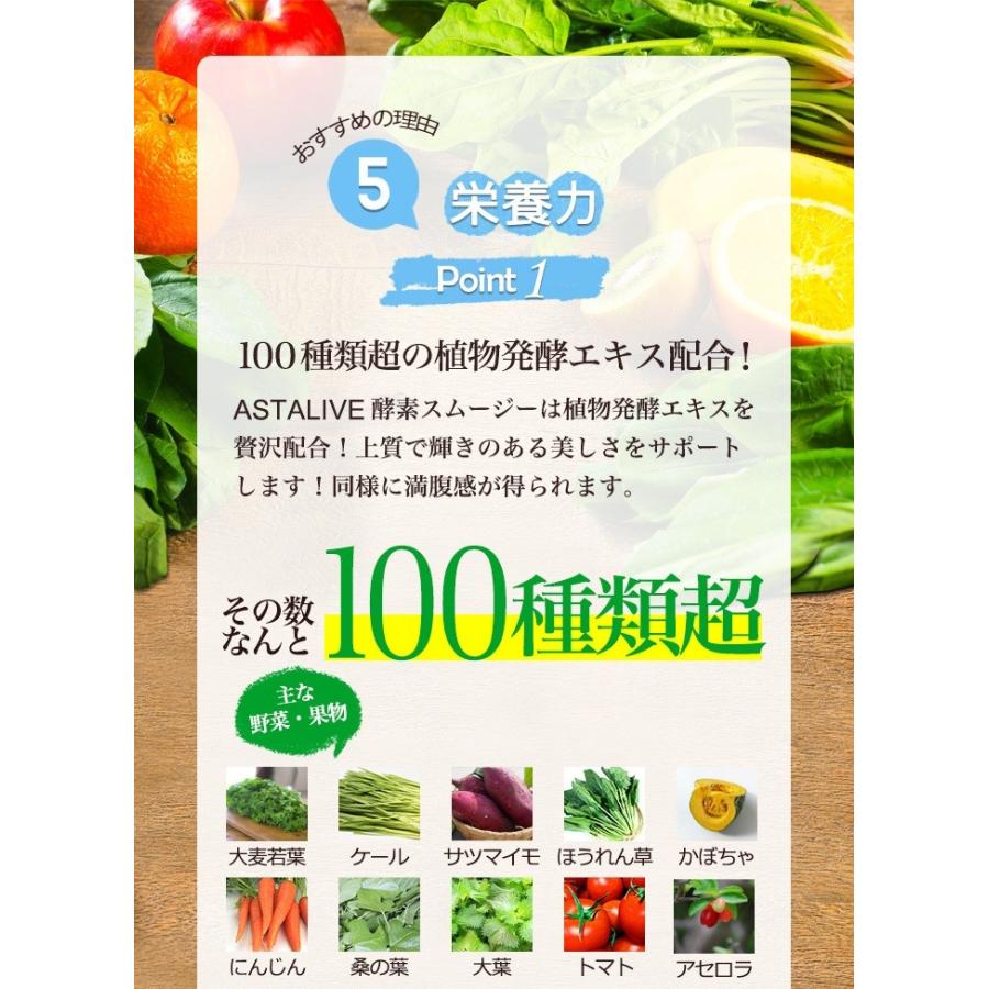 おいしいっ スムージー  置換え ファスティング ダイエット ドリンク ASTALIVE アスタライブ  酵素 スムージー レモン味 200g 粉末タイプ | ASTALIVE | 11