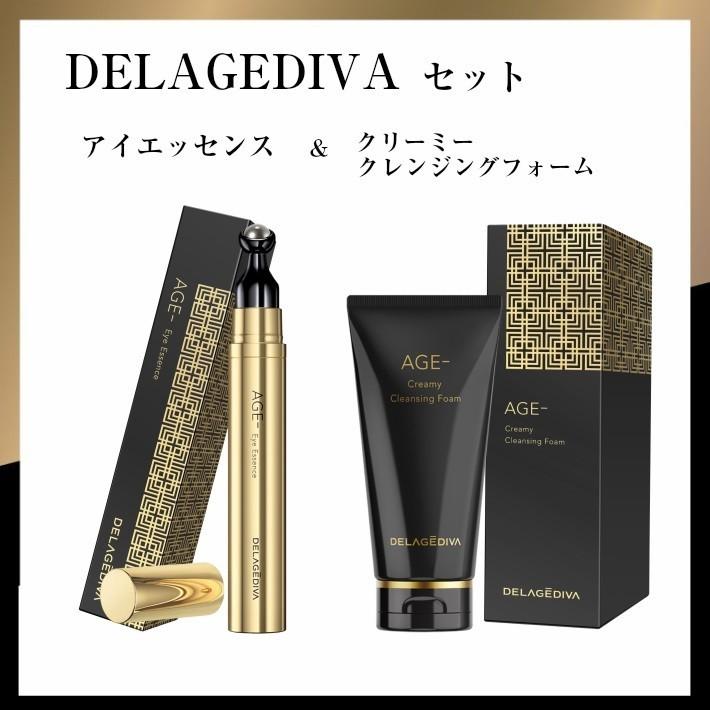 2個セット DELAGEDIVA AGE （デラジェディバ エイジ） アイ エッセンス Eye Essence & クリーミー クレンジング フォーム  Creamy Cleansing Foam :b1001-1002:AEShop ヤフー店 - 通販 - Yahoo!ショッピング