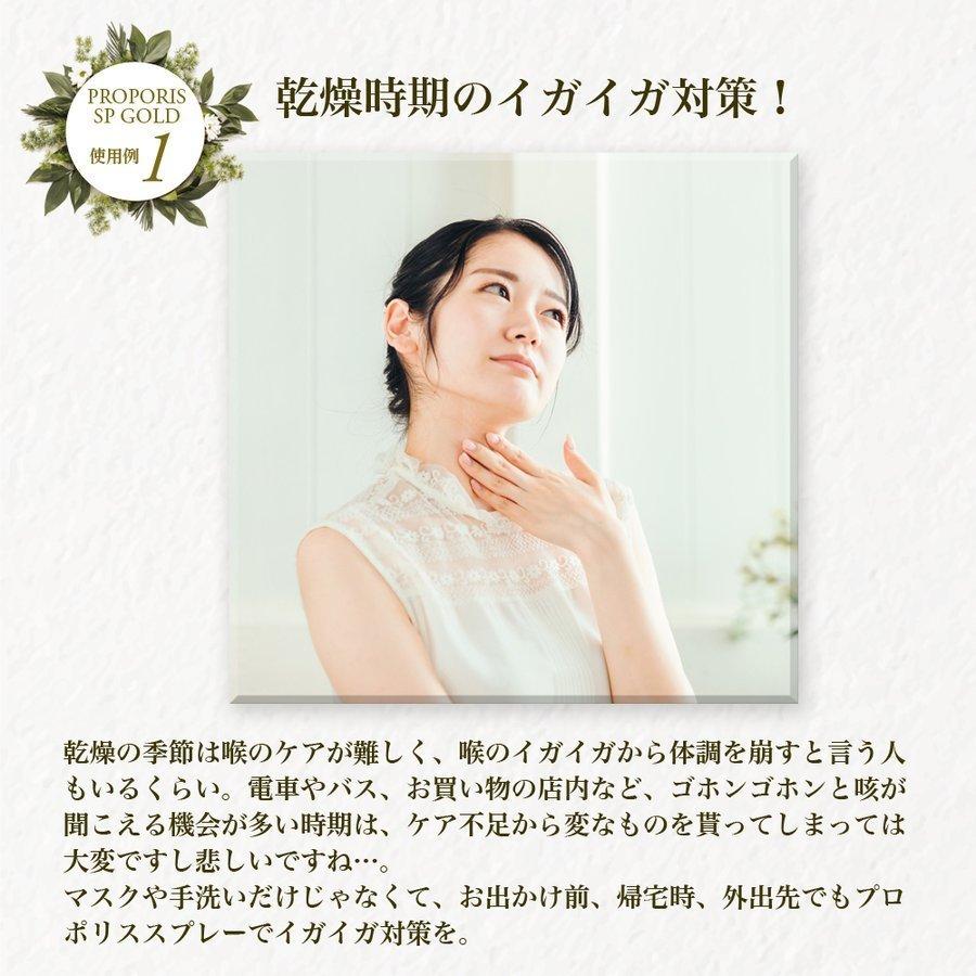 発送無料 ブラジル産 プロポリス スプレー ゴールド ノンアルコール 20ml 原液 蜂の恵み 液 ブラジル|aeshop|03