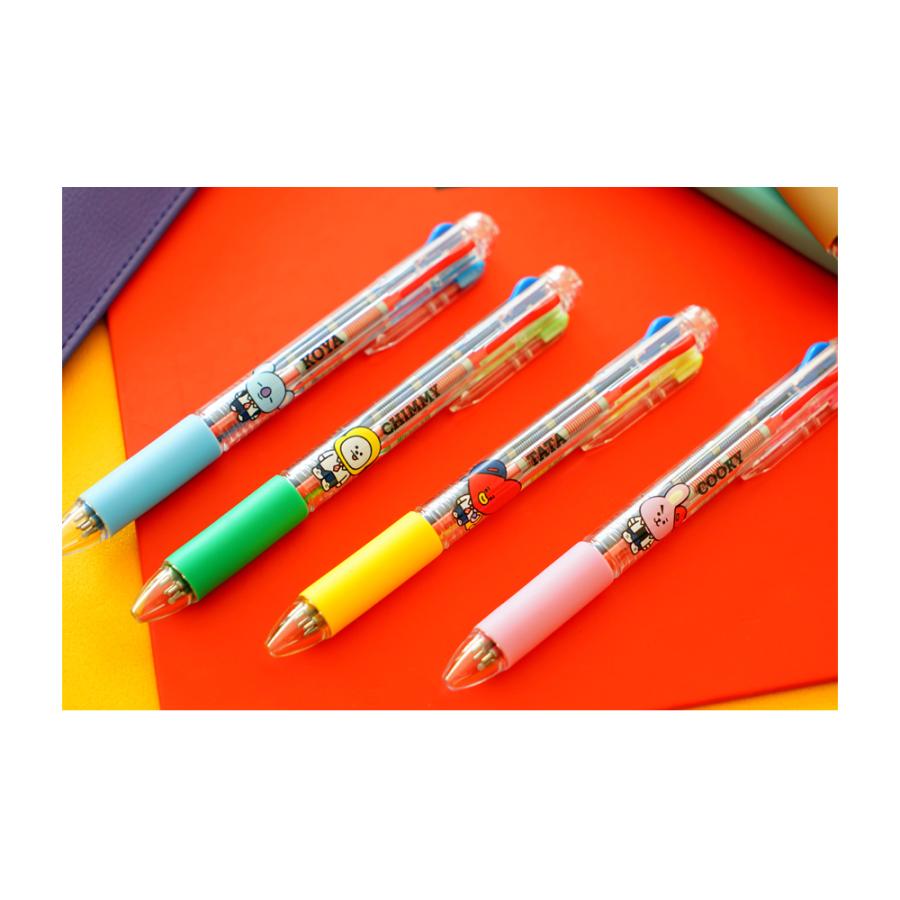 BT21 3+1 Ballpen【送料無料】BT21公式グッズ ボールペン 4色