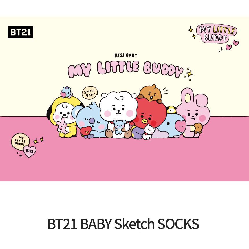 BT21 BT21 Baby Sketch Socks【送料無料】 公式 グッズ 防弾少年団