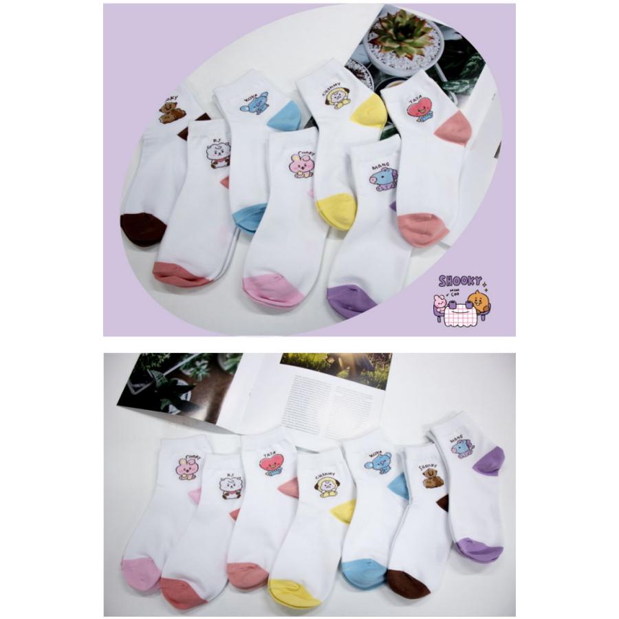 防弾少年団(BTS) - ててみんぐ BT21 帽子 靴下 BT21 BT21 Baby Sketch Socks【送料無料】 公式 グッズ 防弾少年団
