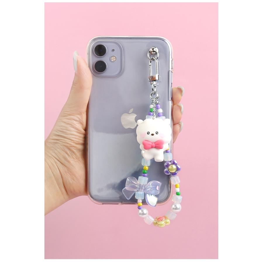 BT21 minini Beads Strap Keyring Lovely【送料無料】BTS公式グッズ ストラップキーリング キーホルダー キーリング バッグチャーム | BT21 | 11