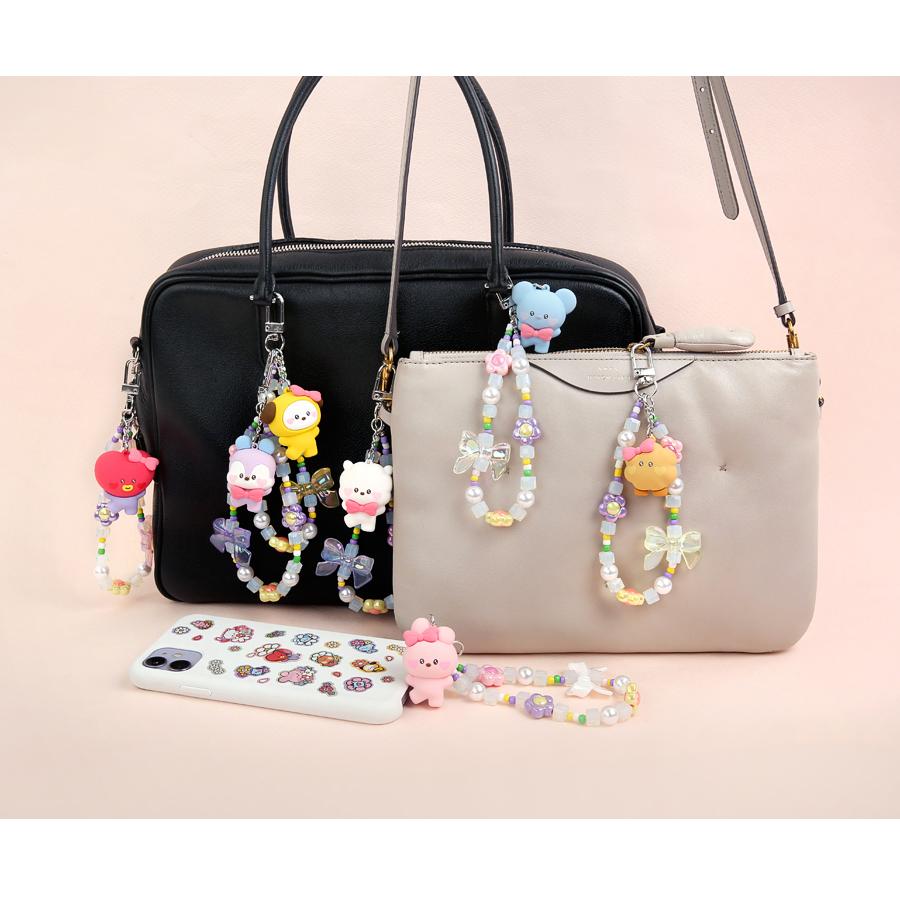 BT21 minini Beads Strap Keyring Lovely【送料無料】BTS公式グッズ ストラップキーリング キーホルダー キーリング バッグチャーム | BT21 | 04