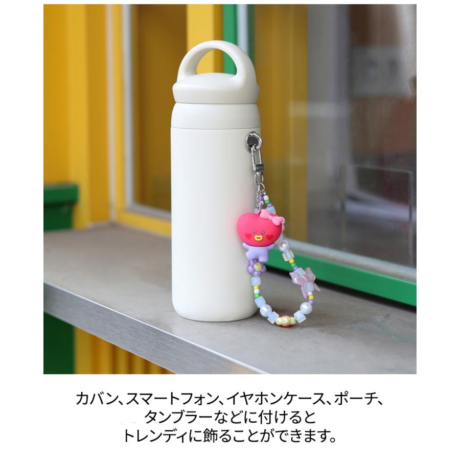BT21 minini Beads Strap Keyring Lovely【送料無料】BTS公式グッズ ストラップキーリング キーホルダー キーリング バッグチャーム | BT21 | 05