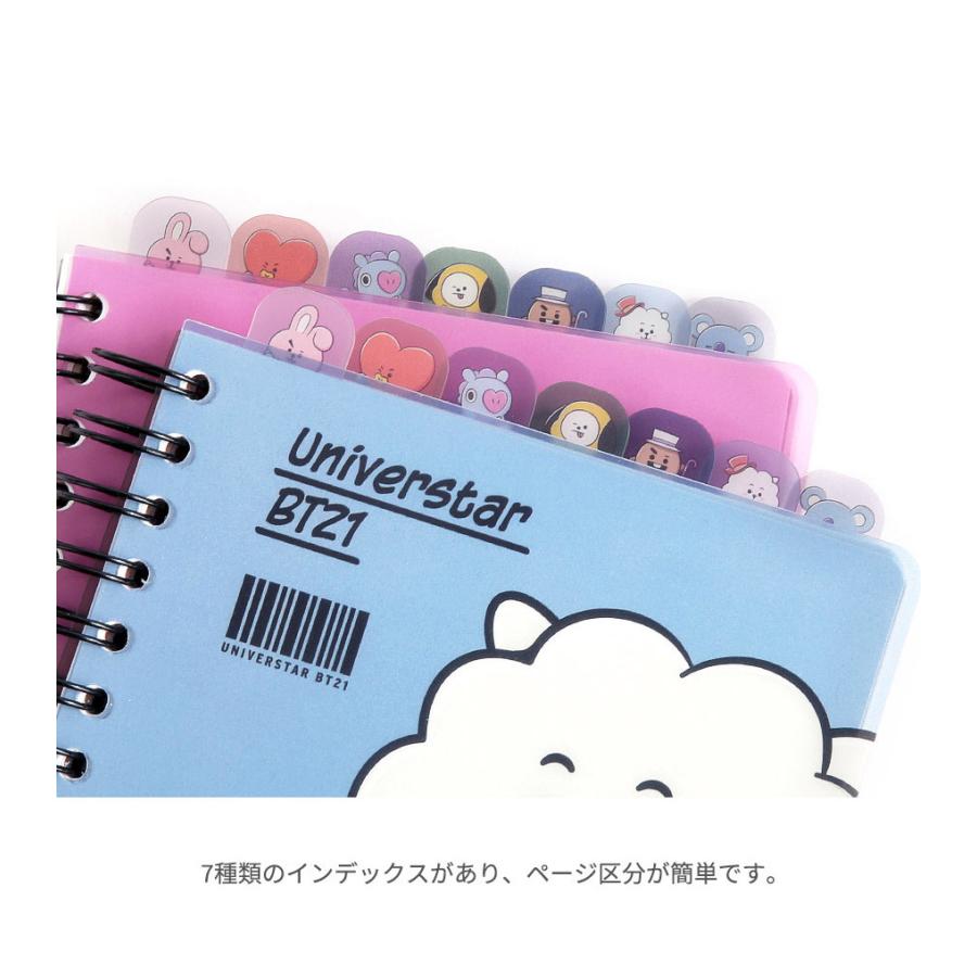 Bt21 Vintage Index Note 送料無料 K Pop かわいい 学校 別倉庫からの配送 便利 デスクワーク シンプル 防弾少年団 文房具 インスタ 事務