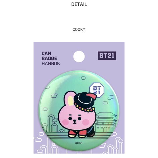 BT21 BT21 Can Badge Hanbok【送料無料】缶バッジ チマチョゴリ