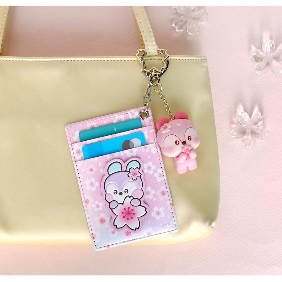 BT21 【Holder】BT21 Leather Patch Card Holder CherryBlossom【BT21