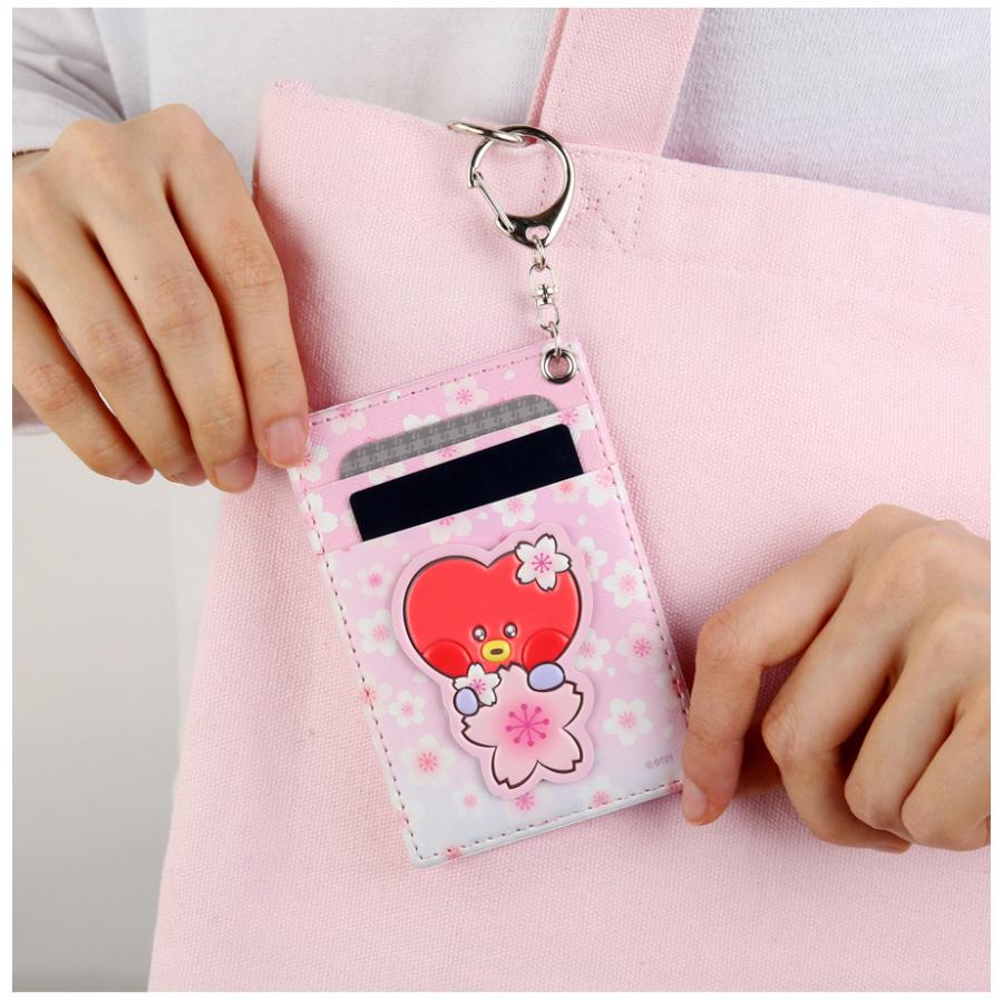BT21 【Holder】BT21 Leather Patch Card Holder CherryBlossom【BT21