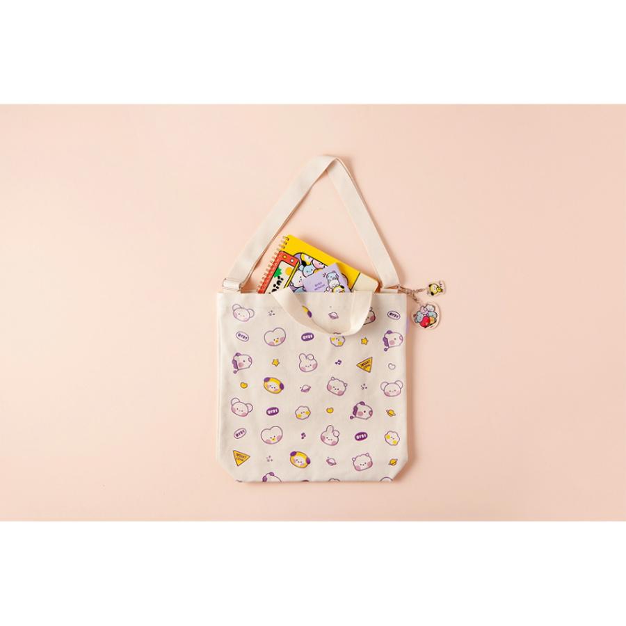 BT21 Eco Bag Ver.2【BT21公式グッズ】エコバッグ ファスナータイプ キャラクターサブバッグ ショッピングバッグ ショルダーバッグ お買い物 お出かけ | BT21 | 06