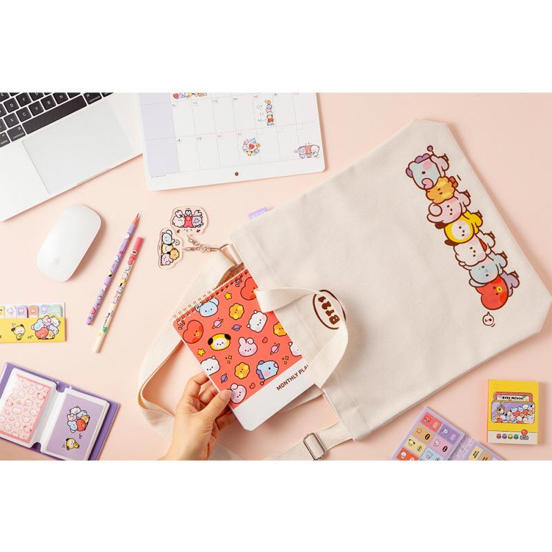 BT21 Eco Bag Ver.2【BT21公式グッズ】エコバッグ ファスナータイプ キャラクターサブバッグ ショッピングバッグ ショルダーバッグ お買い物 お出かけ | BT21 | 09