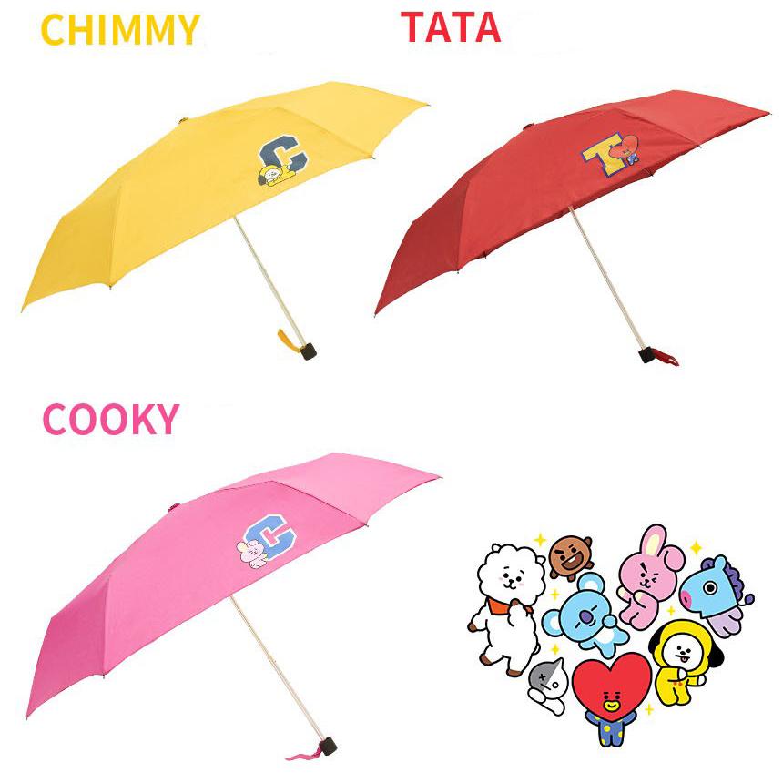 BT21 Emblem Umbrella【送料無料】BTS公式グッズ 雨傘 3段式 折り畳み