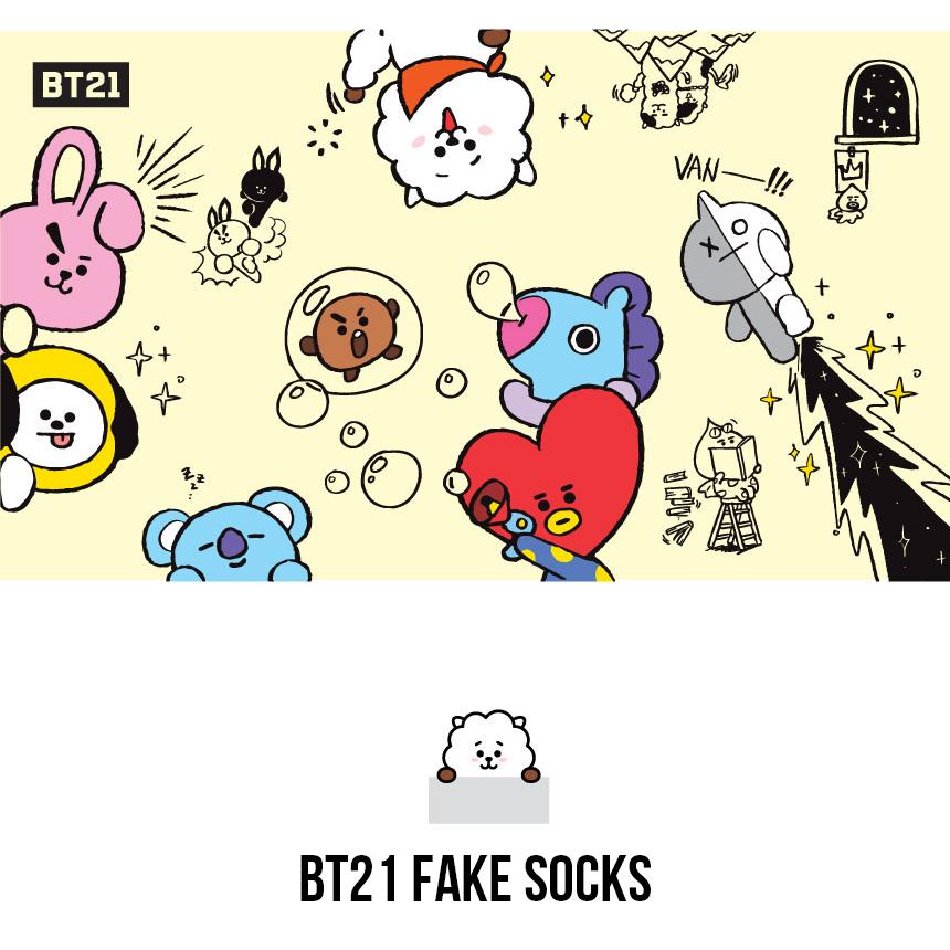 【靴下】BT21 Fake Socks【送料無料】カバーソックス 靴下 くつした ソックス キャラクター靴下 | BT21 | 05