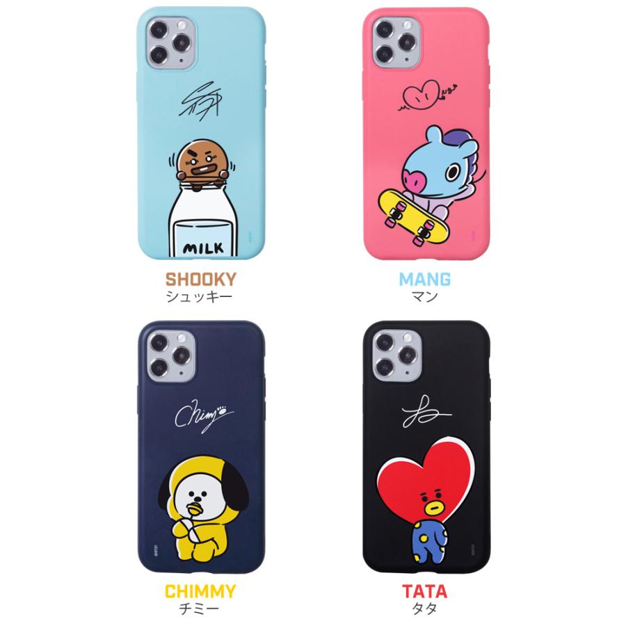 BT21 HANGOUT CUTIE SOFT CASE 【即日発送＆送料無料】iPhoneケース bts カワイイ 公式 防弾少年団 タタ チミー クッキー  韓国 韓流 K-POP 7/8/SE2 X/Xs｜aesoon｜17