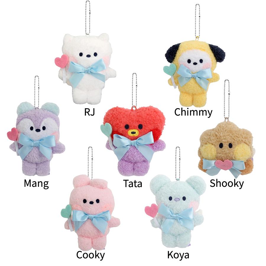 BTS BT21 ぬいぐるみキーホルダー７点セット BTS BT21 Plush Doll Complete 7 Set Ichiban Kuji happy camp
