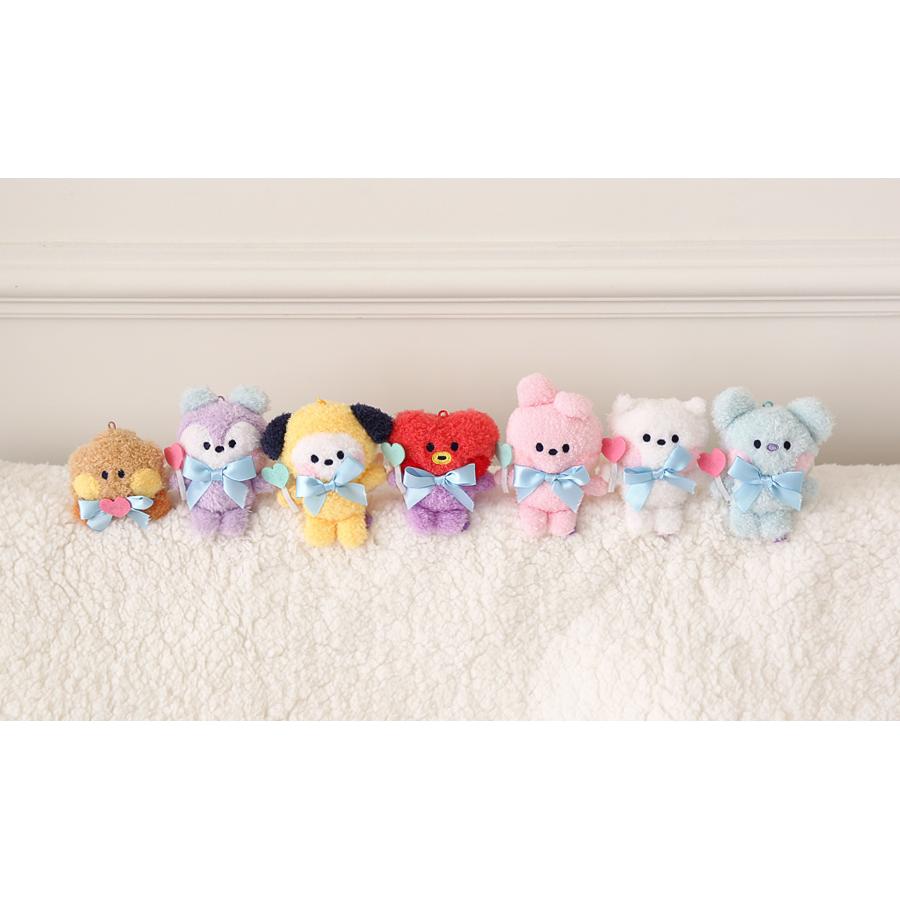 BT21 minini Plush Kerying Angel【送料無料】BTS公式グッズ エンジェルキーリング キーホルダー キーリング バッグチャーム カバンアクセサリー | BT21 | 05
