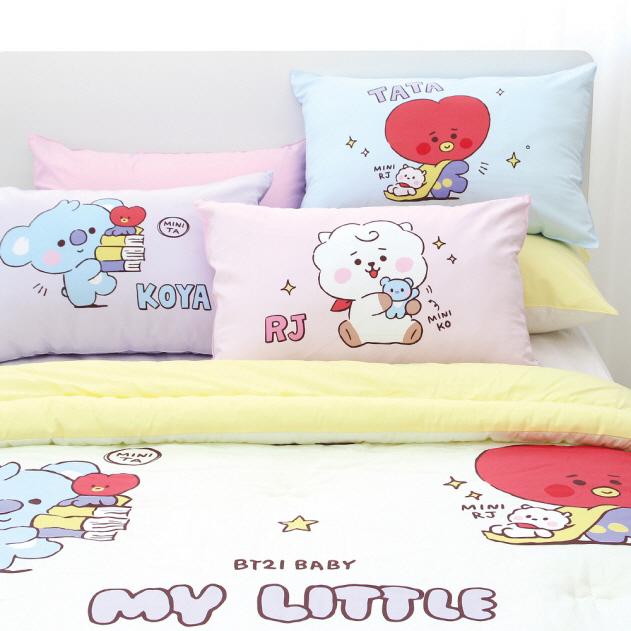 BT21 Little Buddy Pillow Cover【送料無料】枕カバー 100%純綿素材 丸洗い可能 ホコリが出にくい ダニ予防 肌に優しい｜aesoon｜11