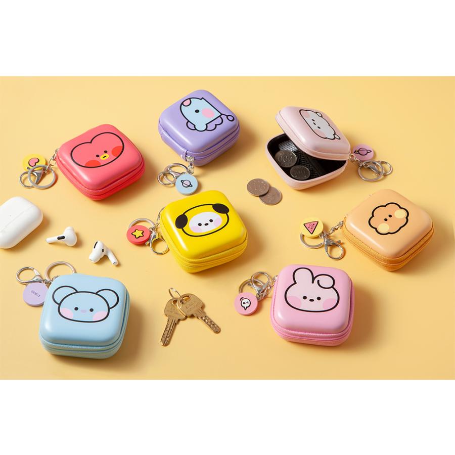 BT21 Macaron Pouch Ver.2【BT21公式グッズ】マカロン型ポーチ 収納