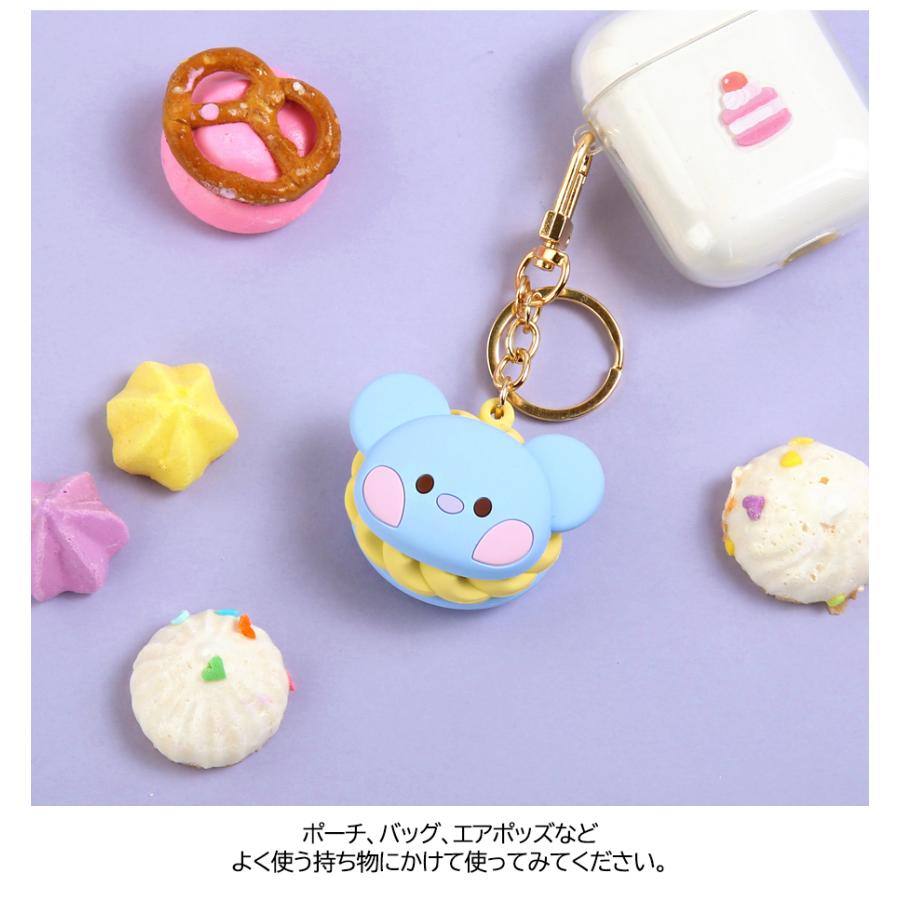 BT21 minini Macaron Keyring【BTS公式グッズ】 マカロンキーリング キーホルダー キーリング ストラップ TATA COOKY CHIMMY RJ KOYA SHOOKY MANG｜aesoon｜11