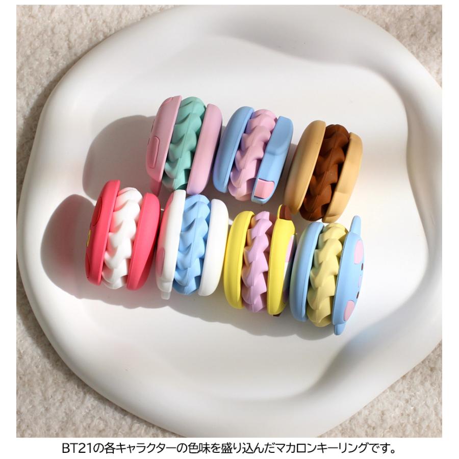 BT21 minini Macaron Keyring【BTS公式グッズ】 マカロンキーリング キーホルダー キーリング ストラップ TATA COOKY CHIMMY RJ KOYA SHOOKY MANG | BT21 | 06
