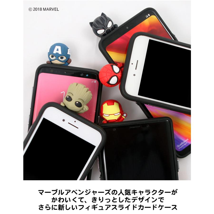 MARVEL Figure Slide Card【送料無料】iPhoneケース マーベル 正規品 フィギュアケース カード収納 アイアンマン キャプテンアメリカ ハルク マイティソー |  | 04