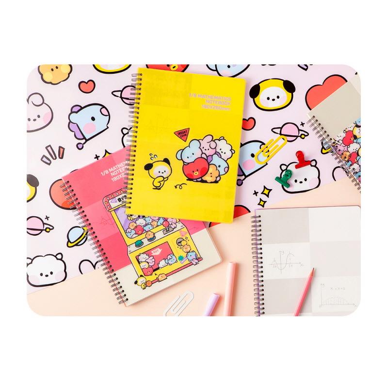 BT21 1/8 Mathematics Note minini【BT21公式グッズ】 数学ノート メモ 学校 塾 使いやすい 罫線 人気 BTS 防弾少年団 正規品 ８分割 効率 受験 大学 高校 |  | 02