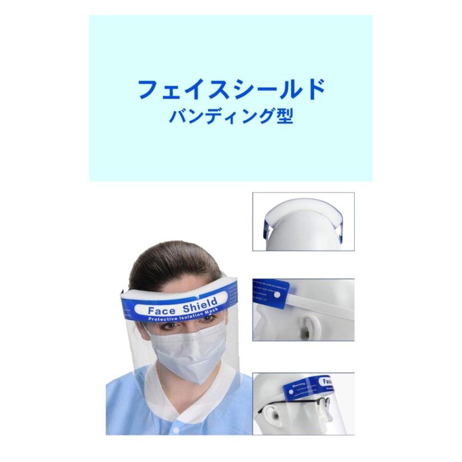 フェイスシールド 40枚セット スポンジタイプ 【送料無料】40枚セット フェイスガード 防止 顔 ガード マスク 防護マスク 透明 快適 |  | 01