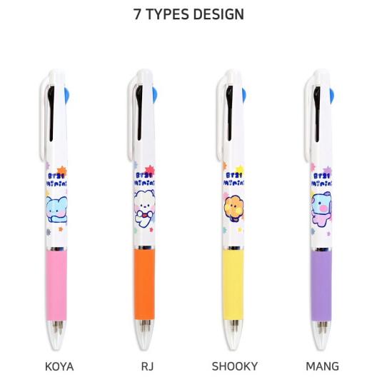 BT21 minini 3 Color Ball Pen【BT21公式グッズ】3色ボールペン