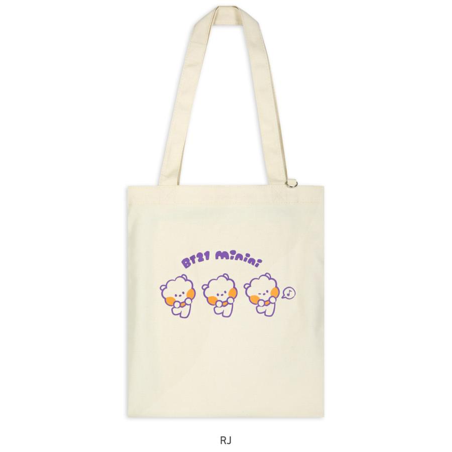 BT21 minini Canvas Eco Bag【送料無料】BT21公式グッズ エコバッグ ミニニキャンバスエコバッグ キャラクターエコバッグ  サブバッグ