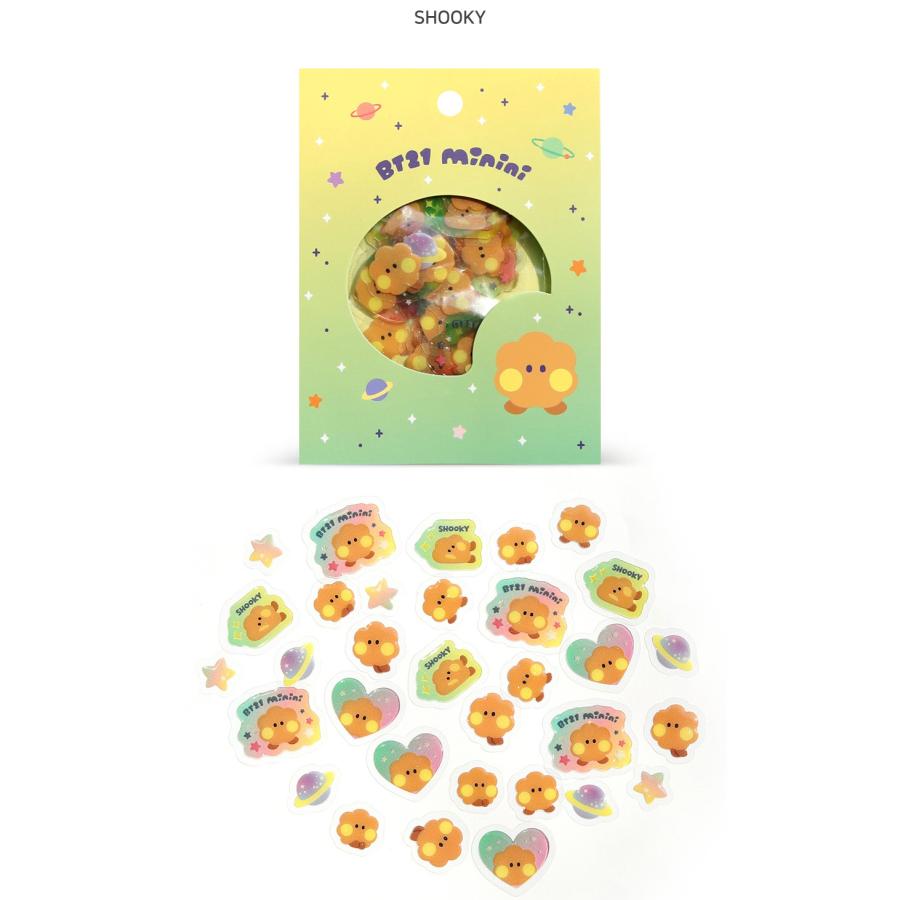 BT21 minini Flake Sticker Pack【送料無料】BTS公式グッズ ミニニ