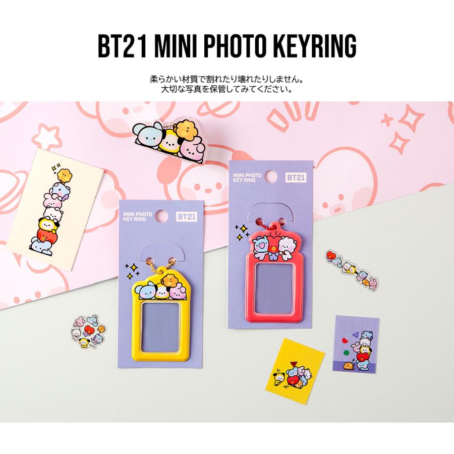 BT21 mini Photo Keyring【送料無料】ミニニ カード収納 写真ホルダー