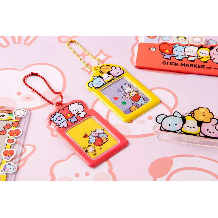 BT21 mini Photo Keyring【送料無料】ミニニ カード収納 写真ホルダー