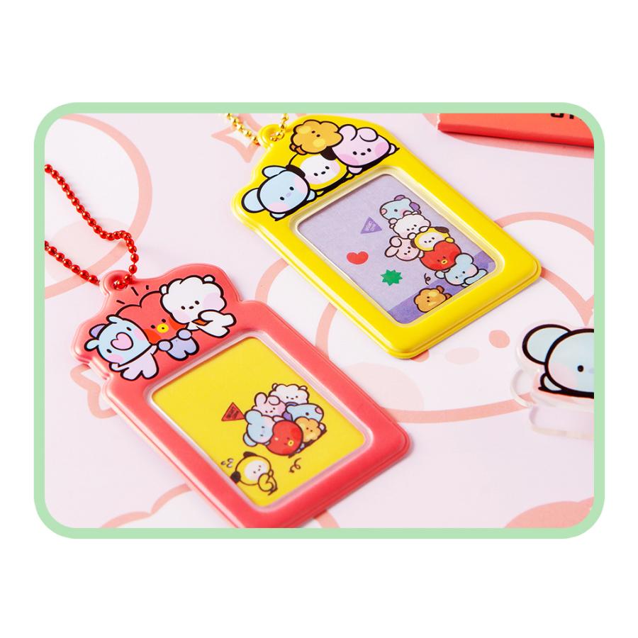 BT21 mini Photo Keyring【送料無料】ミニニ カード収納 写真ホルダー