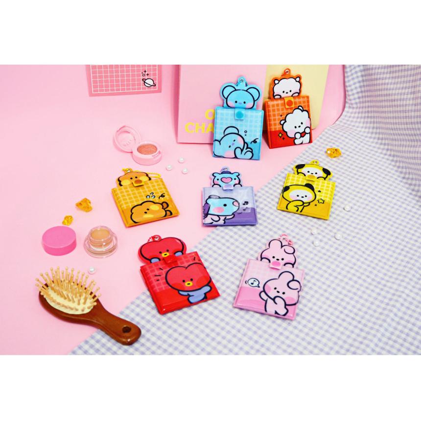 BT21 minini Mirror Keyring【BT21公式グッズ】バッグキーリング キーホルダー 鏡 キーリング PVC素材 キーチャーム キーチェーン スマートキー | BT21 | 03