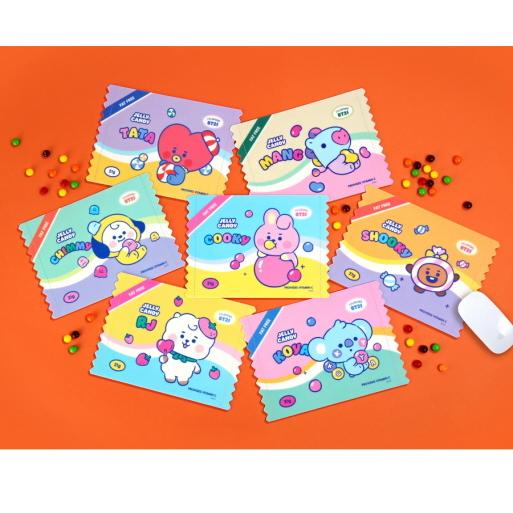 BT21 Mouse Pad Jelly Candy【送料無料】マウスパッドジェリーキャンディーマウスパッド 使いやすい 公式グッズ BT21グッズ 並行輸入正規品 JELLY CANDY｜aesoon｜07