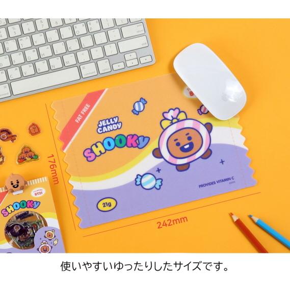BT21 Mouse Pad Jelly Candy【送料無料】マウスパッドジェリーキャンディーマウスパッド 使いやすい 公式グッズ BT21グッズ 並行輸入正規品 JELLY CANDY｜aesoon｜13