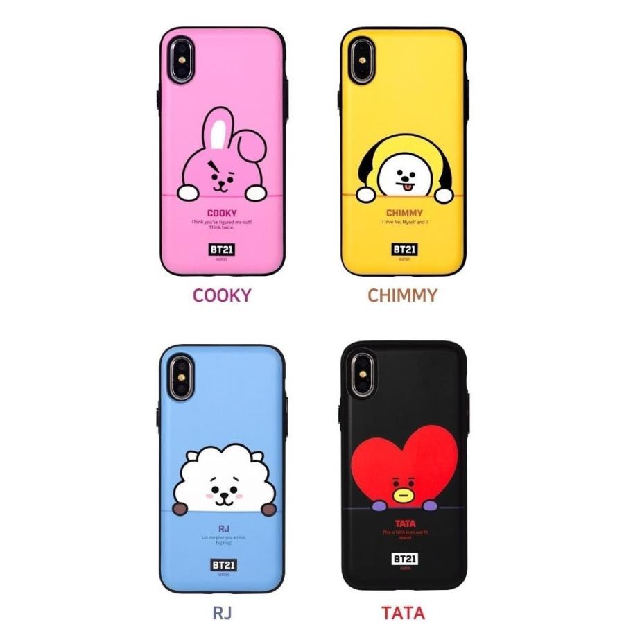 BT21 MULTI CARD SLIM BUMPER CASE 【当日発送＆送料無料】並行輸入正規品 iPhoneSE(第2世代) iPhone11 iPhone11Pro iPhone 8/7 iPhone12 | BT21 | 25