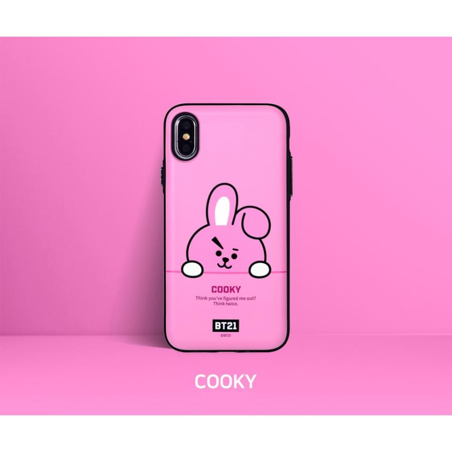 BT21 MULTI CARD SLIM BUMPER CASE 【当日発送＆送料無料】並行輸入正規品 iPhoneSE(第2世代) iPhone11 iPhone11Pro iPhone 8/7 iPhone12 | BT21 | 17
