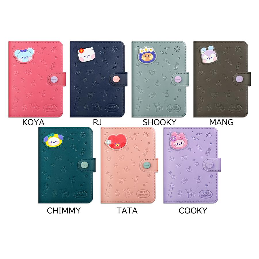 BT21 【Vacance】BT21 minini Leather Patch Passport Cover Vacance