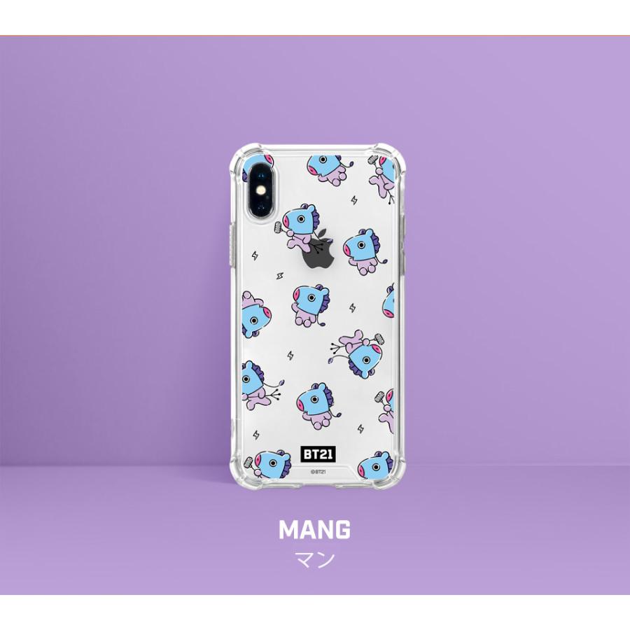 BT21 HANGOUT PATTERN CLEAR SLIM BUMPER CASE 【即日発送＆送料無料】かわいい iPhone7 iPhone8 plus  Pro iPhone11 Pro Max | BT21 | 14