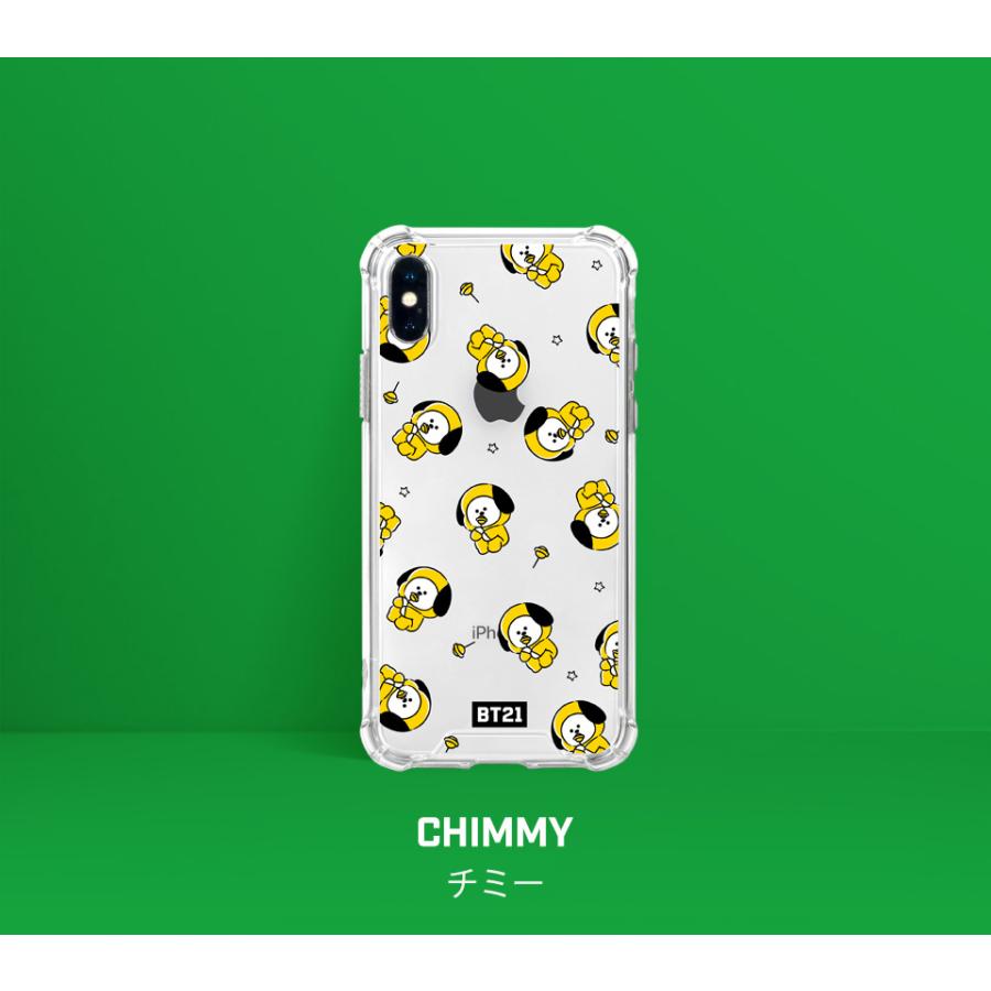 BT21 HANGOUT PATTERN CLEAR SLIM BUMPER CASE 【即日発送＆送料無料】かわいい iPhone7 iPhone8 plus  Pro iPhone11 Pro Max | BT21 | 15
