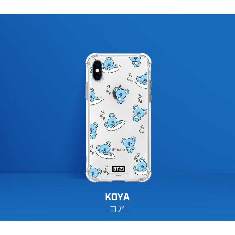 BT21 HANGOUT PATTERN CLEAR SLIM BUMPER CASE 【即日発送＆送料無料】かわいい iPhone7 iPhone8 plus  Pro iPhone11 Pro Max | BT21 | 11