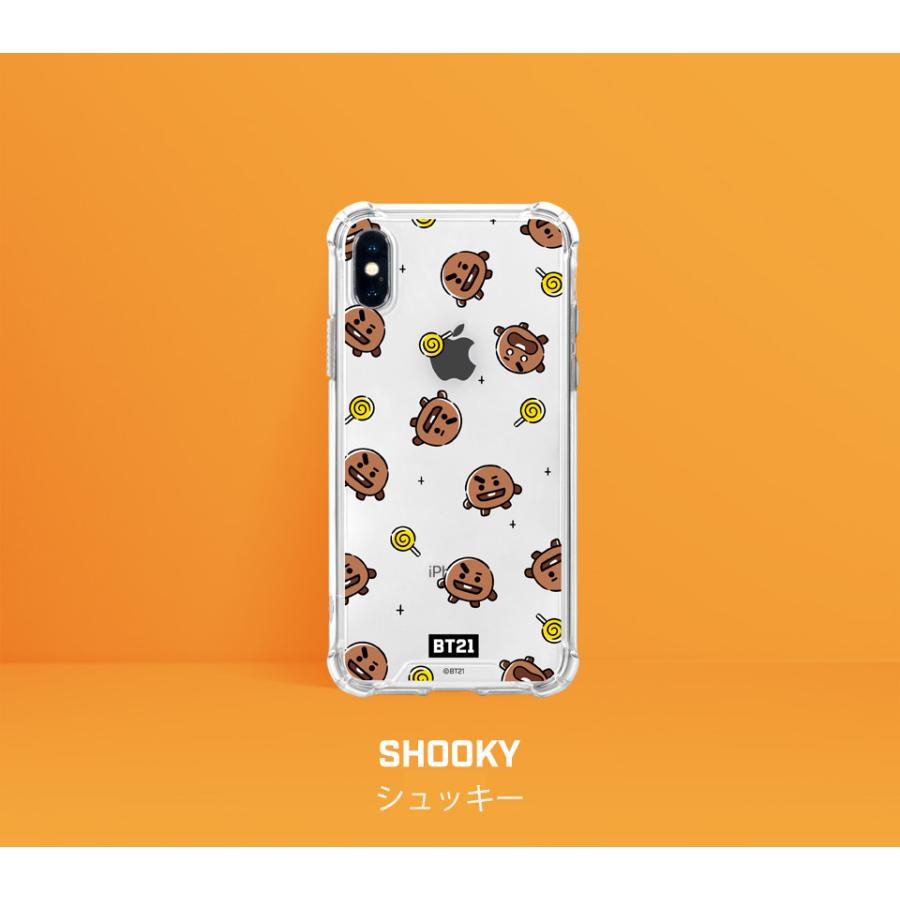BT21 HANGOUT PATTERN CLEAR SLIM BUMPER CASE 【即日発送＆送料無料】かわいい iPhone7 iPhone8 plus  Pro iPhone11 Pro Max | BT21 | 13