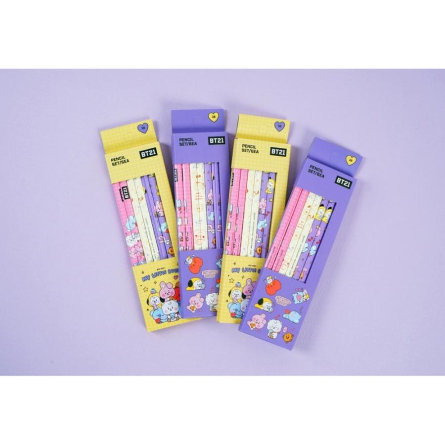防弾少年団(BTS) - yuka BT21 ×  LINE FRIENDS チミー 6個セット BT21 6PCS Pencil Little Buddy【BT21公式グッズ】鉛筆 6本セット BTS