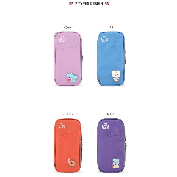 BT21 P-Pocket Little Buddy【送料無料】コンパクト ペンケース 筆箱 使いやすい 受験 かわいい 学生 学校 ペンポーチ 文房具 筆記用具 収納 |  | 10