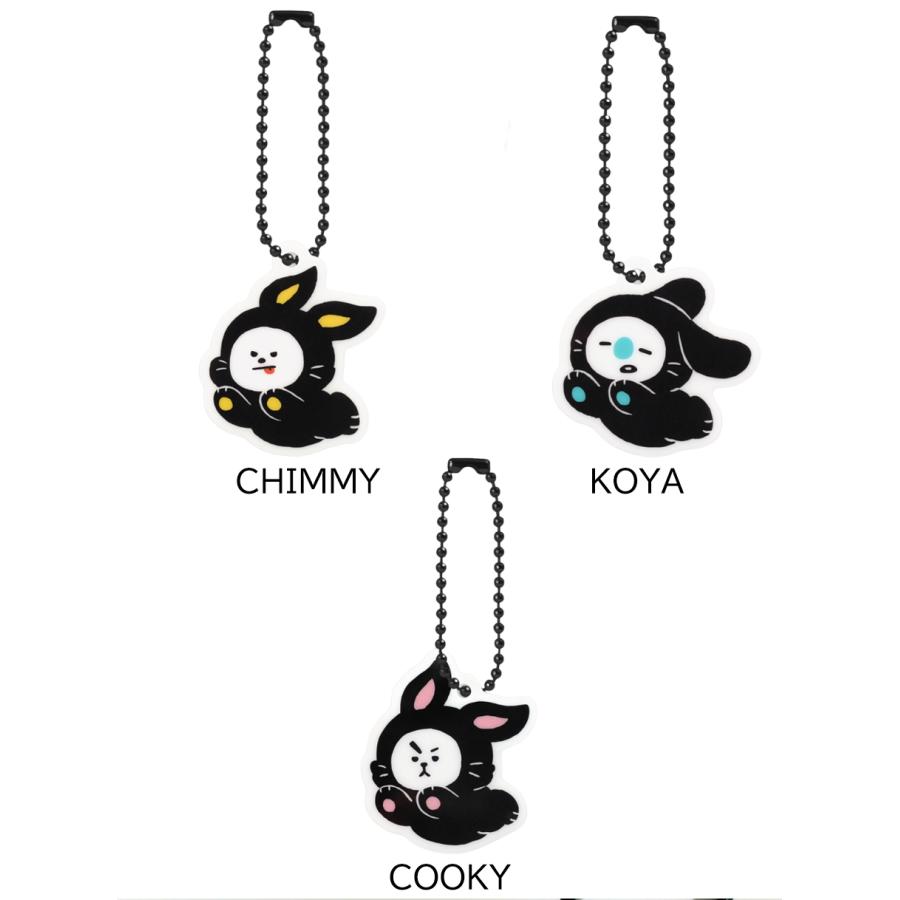 BT21 BT21 Acylic Simple Keyring Black Rabbit 【BTS公式グッズ