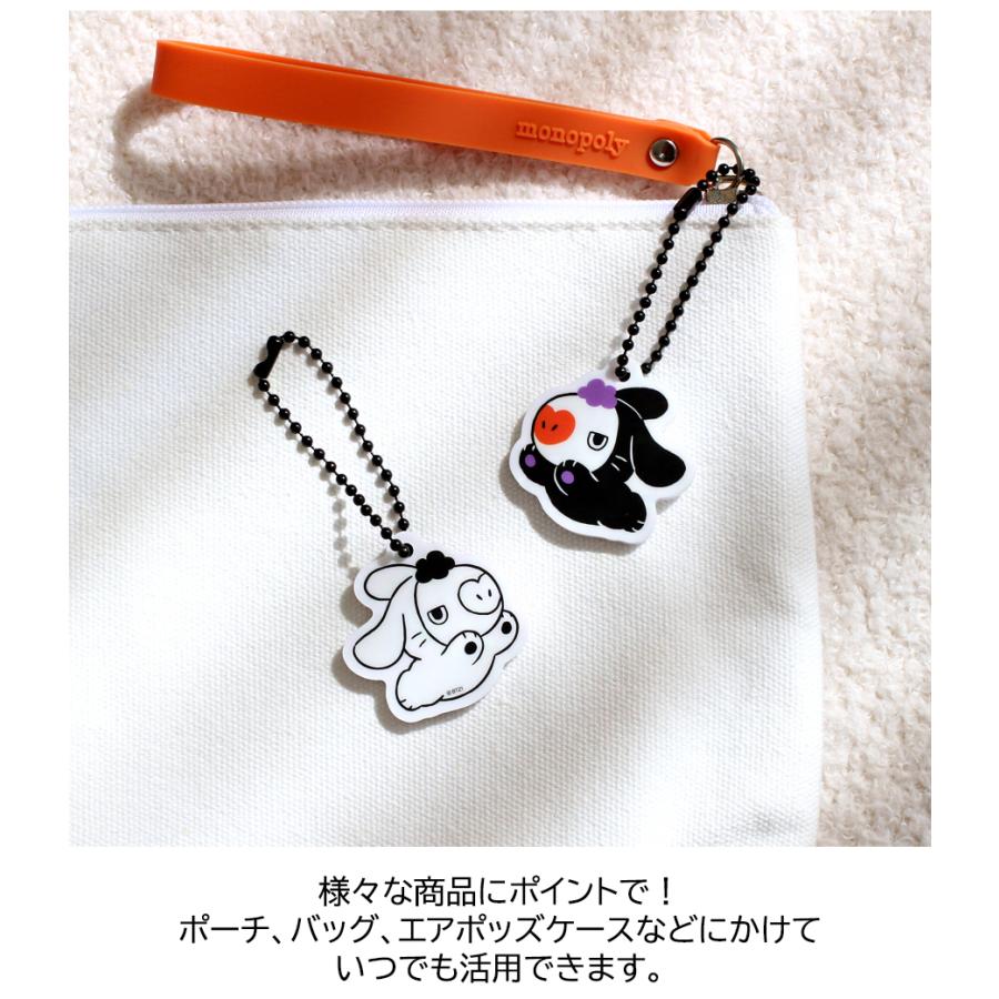 BT21 Acylic Simple Keyring Black Rabbit 【BTS公式グッズ】 ブラックラビット キーホルダー キーリング ストラップ TATA COOKY CHIMMY RJ | BT21 | 02