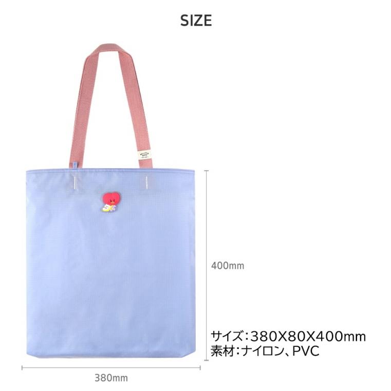 BT21 Ripstop Eco Bag Little Buddy【送料無料】リップストップエコバッグリトルボディー BTS公式グッズ エコバッグ｜aesoon｜11