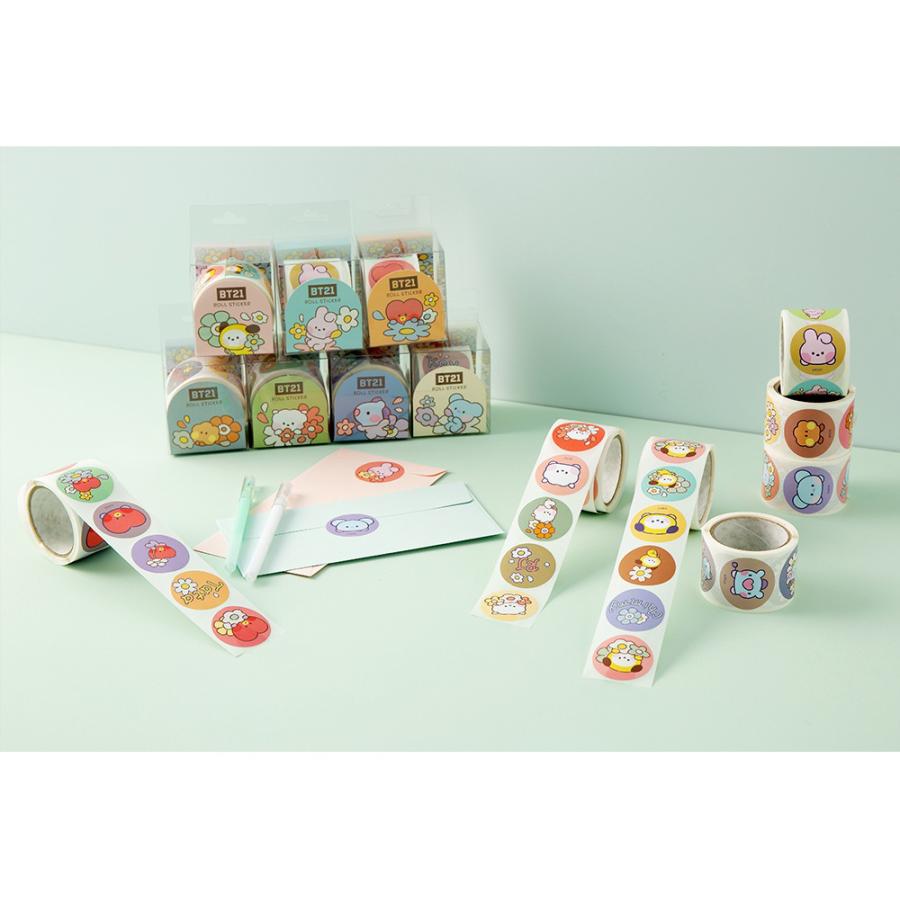 BT21 BT21 Roll Sticker Happy Flower【BT21公式グッズ】ロール