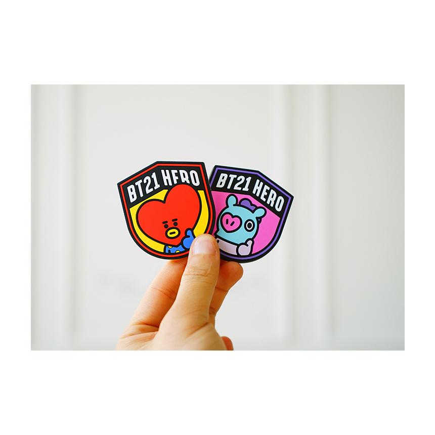 BT21 Rubber Sticker【BTS公式グッズ】ラバーステッカー べたつかない